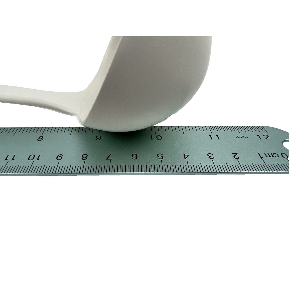 Vintage Pyrex Accessories Ladle 2109-1 White Plastic Soup Spoon 11" MADE IN USA - Picture 2 of 4